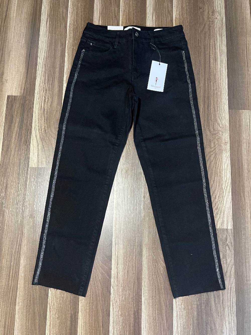 Black SkinnyGirl jeans Celeste straight ankle Size 27/4